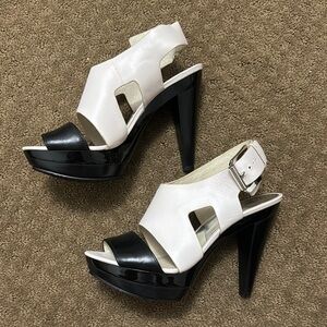 Stylish Black and White Women's Heels